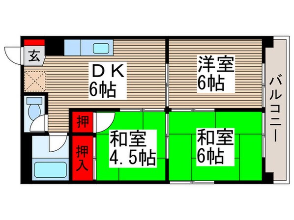 及川ビルの物件間取画像